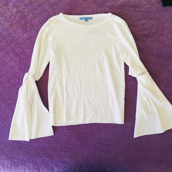 ANTONIO MELANI Sweaters - Antonio Melani white sweater with unique sleeves